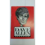 THEATRE, signed souvenir brochure to front cover by Dave Allen, G