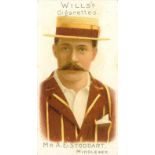 WILLS, Cricketers 1901, complete, vignette (32), G to VG, 50