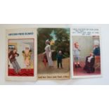 POSTCARDS, comedy selection, mainly pre-1950s, G to EX, 480*