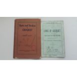 CROQUET, booklets, Laws of Croquet (1905), Shots & Strokes in Croquet by Fanny Lynn, G to VG, 2