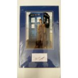 TELEVISION, Dr Who, signed lined card by David Tennant, overmounted beneath colour photo showing him
