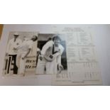 CRICKET, selection from 1981 Ashes Trent Bridge Test, inc. scorecard (fully printed) & signed photos