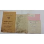 CRICKET, 1956 Australian selection, inc. signed pieces by ex-players reporting on the series,