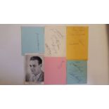 MIXED SPORT, signed album pages, pieces etc., inc. Ted Williams, Alan Oliver, Higgins, Reardon, J