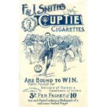 FOOTBALL, advert flyer for Smiths Cup-Tie cigarette, showing action scene, 144 x 225mm, slight