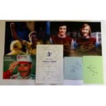 AUTOGRAPHS, mixed selection of signed photos & cards, inc. Bruce Jenner, Nigel Mansell, Amir Khan,