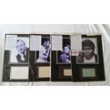 ENTERTAINMENT, signed album pages, inc. Eddie Cantor, Leslie Phillips, Fredric March & Michael