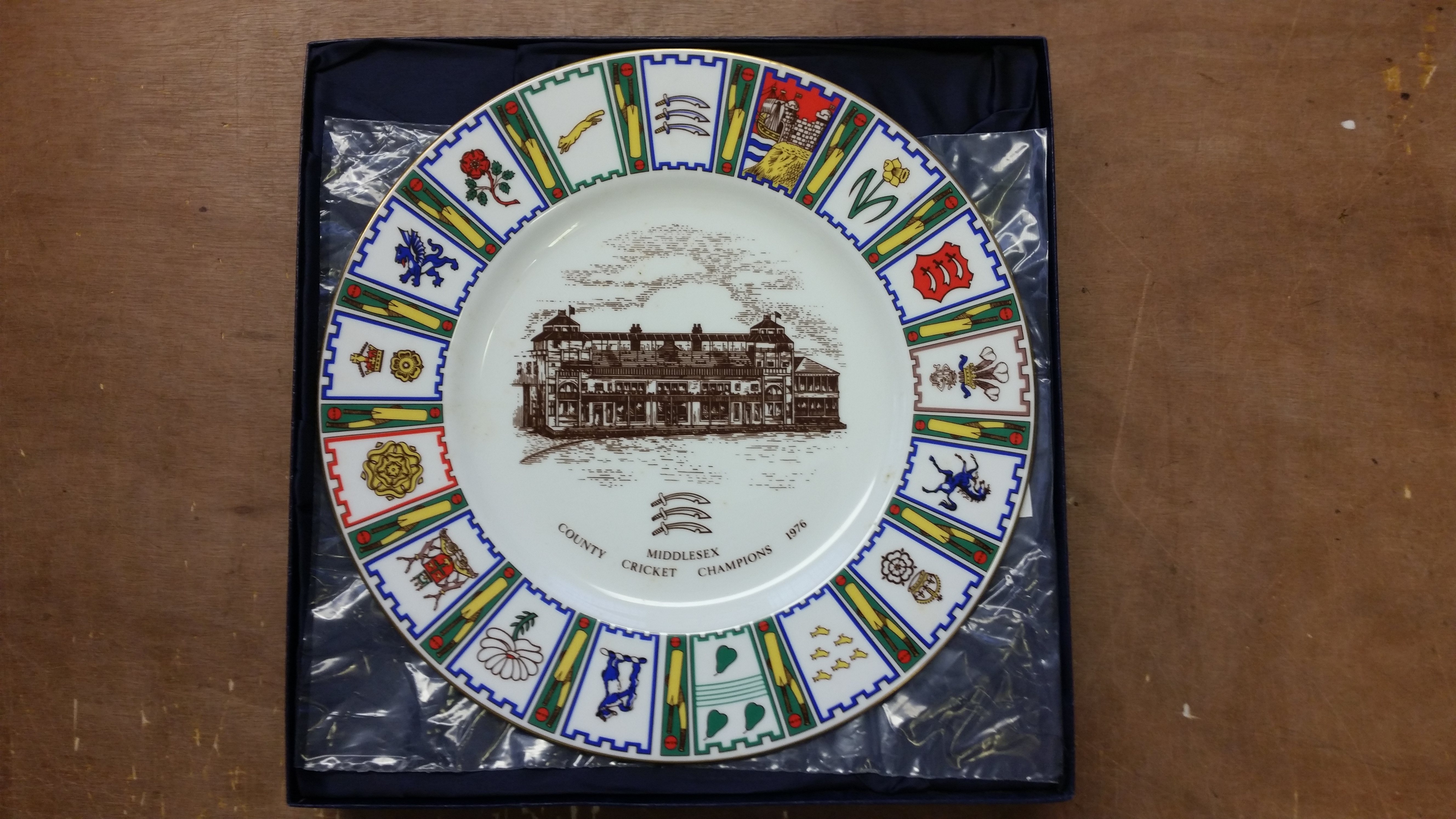 CRICKET, commemorative plates, inc. Century of Centuries, Hammond, Hobbs, Amiss, Ames, Compton,