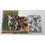 CRICKET, press photos, players in action, inc. mainly Australia, Warne, Hughes, Waugh, Fleming,