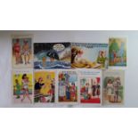 POSTCARDS, mainly seaside comedy (later issues), duplication, VG to EX, 120*