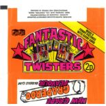 A. & B.C., wax wrapper, Fantastic Twisters, orange background, VG to EX