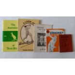 CRICKET, booklets, inc. annuals, Richards 1910, Scottish 1966, Nottinghamshire 1947 & 1981, West