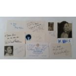 ENTERTAINMENT, signed white cards, inc. Thelma Barlow, Judy Howard, Brian Murphy, Helen Keller,