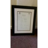 CRICKET, signed England teamsheet, 1977 Centenary Test, eleven signatures (missing 12th Man,