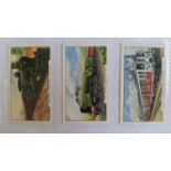 GALLAHER, complete sets (9), Inc. Trains of the World, Champions 1st and 2nd, The Navy, British