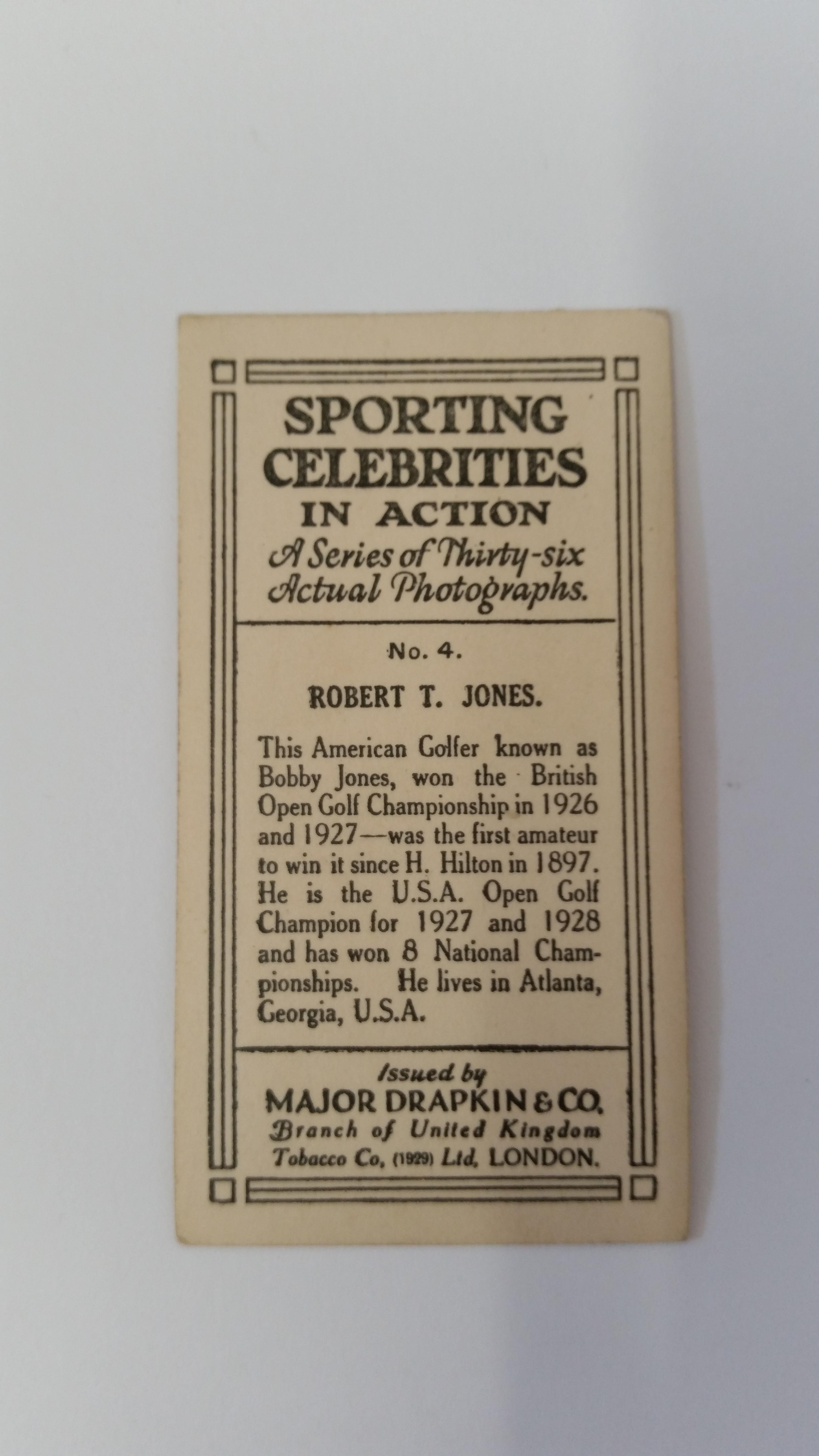 DRAPKIN, Sporting Celebrities in Action, complete (missing no. 18 as issued), inc. Bobby Jones, - Image 3 of 3