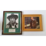 TELEVISION, Dr. Who signed selection, inc. Tom Baker, white card, overmounted beneath b/w photo,