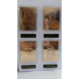 STAR TREK, collectors cards, 22ct gold card collection showing characters from Original Series, Next