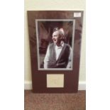 TELEVISION, Rising Damp, signed white card by Leonard Rossiter, overmounted beneath colour photo,