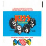 TOPPS, wax wrapper, Kiss 1st (blue) & 2nd (red), VG to EX, 2