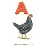 OGDENS, Poultry Alphabet, complete, EX, 25