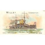 WILLS, Ships, Wills to front, brown card, G to EX, 10