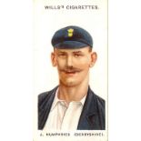 WILLS, Cricketers (1908), mixed S, FR to VG, 53*
