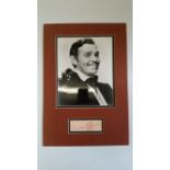 CINEMA, signed piece by Clarke Gable, overmounted beneath photo, h/s in character from Gone with the