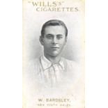 WILLS, Australian & English Cricketers (1911), mixed backs, creasing, a.m.r. etc., P to G, 55*