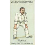 WILLS, cricket odds, inc. Sporting Terms (3); Cricketers, 1901 (Ward), Vanity Fair 2nd, Australian