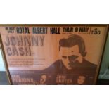 POP MUSIC, Johnny Cash concert poster, Thurs 9th May n.y. (1968), at Royal Albert Hall (London),