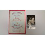 THEATRE, signed postcard by Ivor Novello, together with a programme for King's Rhapsody, EX, 2