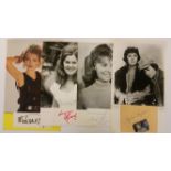 ENTERTAINMENT, signed pages with photo, inc. Madonna, Lynn Redgrave, Marlene Dietrich, Victoria