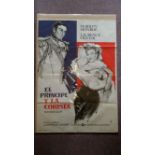CINEMA, Marilyn Monroe, poster for The Prince & The Showgirl, showing Monroe and Laurence Olivier,