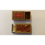 MATCHBOXES, two original Bryant & May complete boxes (with some matches), Braided Cigarettes (four