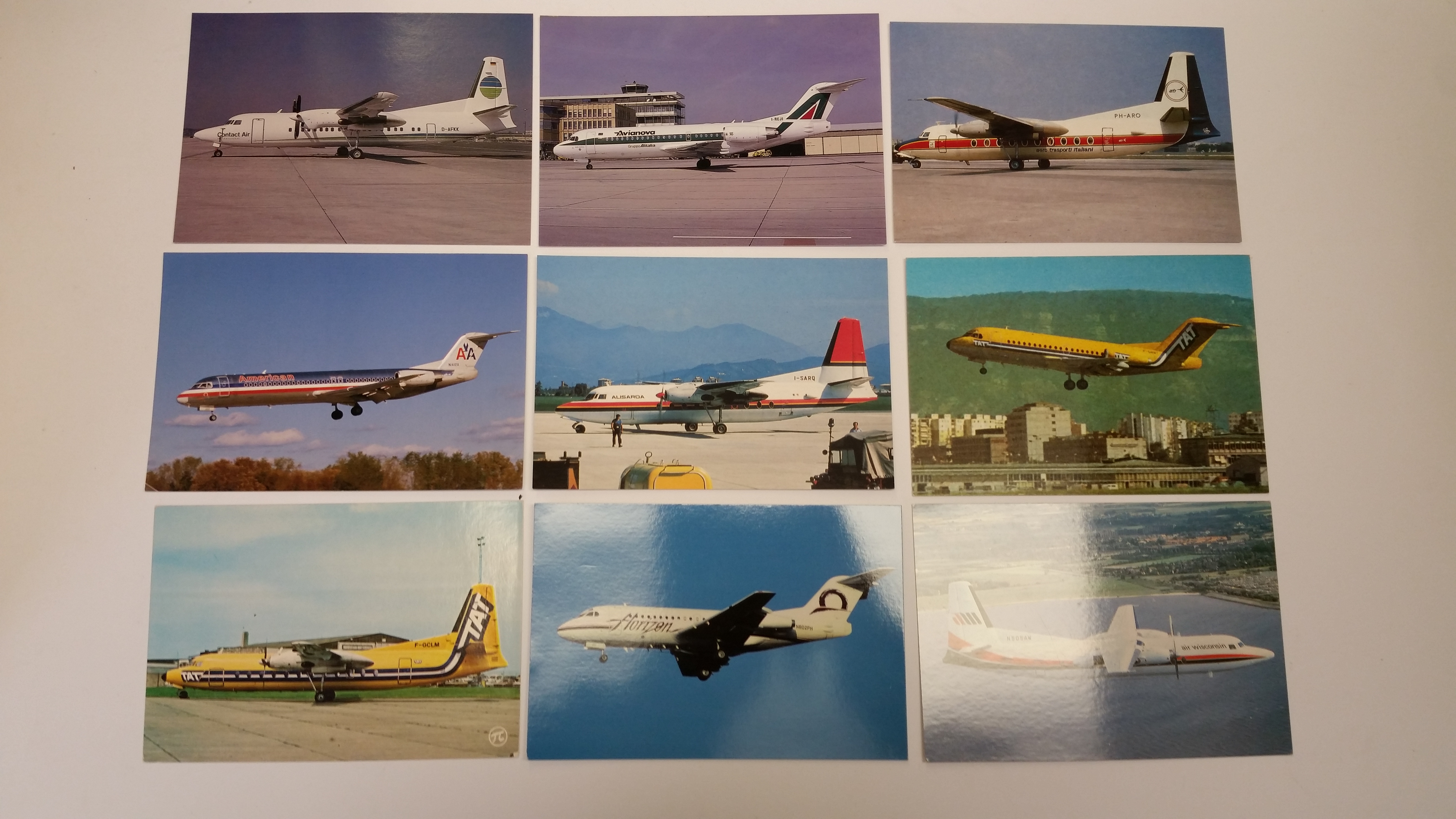 AVIATION, modern postcards, inc. Fokker, Junkers & Ilaisin, EX, 100s