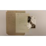 AUTOGRAPHS, selection, inc. letters, cards etc; Henry Ainley 1915, Stephen Tallents, Julia