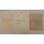 MILITARY, signed letters by Victoria Cross & George Cross winners, Frederick Roberts, Leonard