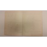 SOCIAL HISTORY, hardback mathematicss excise book with mottled boards, Miss Kendall of Miss