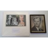 ENTERTAINMENT, signed selection, inc. Bridget Bardot, white card (overmounted with photo); Bing