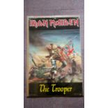 POP MUSIC, poster, Iron Maiden, The Trooper, art style battle scene, 24.5 x 36.5, pinhole damage