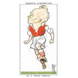 OGDENS, Football Caricatures, complete, generally EX, 50