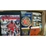 EPHEMERA, selection, inc. Autograph magazines, football Yearbooks and Annuals; cricket scoring