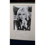 POP MUSIC, signed pieces, inc. Crystal Gayle, Dolly Parton, Debbie Harry, all overmounted beneath