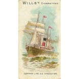 WILLS, Ships, Wills to front, brown card, G to EX, 10