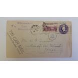 POSTAL HISTORY, tin can mail, 1935, sent from the Niuafoou Islands, American stamps attached, G