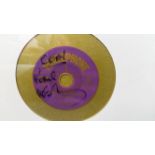 POP MUSIC, The Beatles, signed circular record label by Paul McCartney, No Other Baby, overmounted