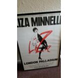 THEATRE, concert poster, Liza Minelli, London Palladium, March 1986, 22 x 31, framed in perspex, VG