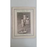 CRICKET, brochure, Australian Women's Cricket team in England 1937, corner crease to back cover, VG