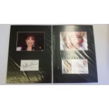 AUTOGRAPHS, signed album pages, photos, pieces etc., actresses, inc. Jackie Collins, Emma